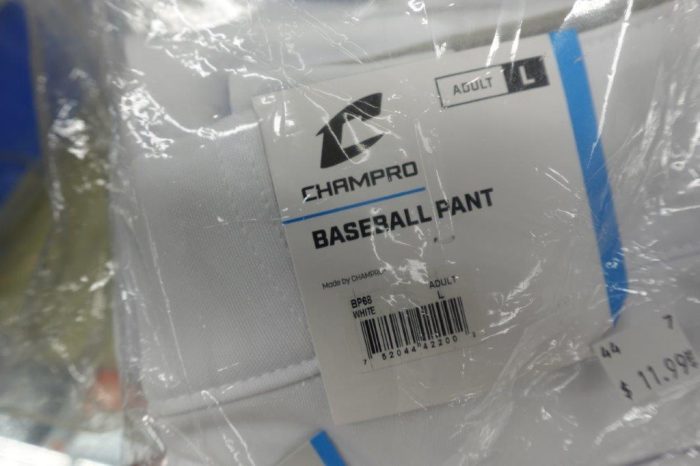 Adults Large Champro Baseball Pants in White - Image 3