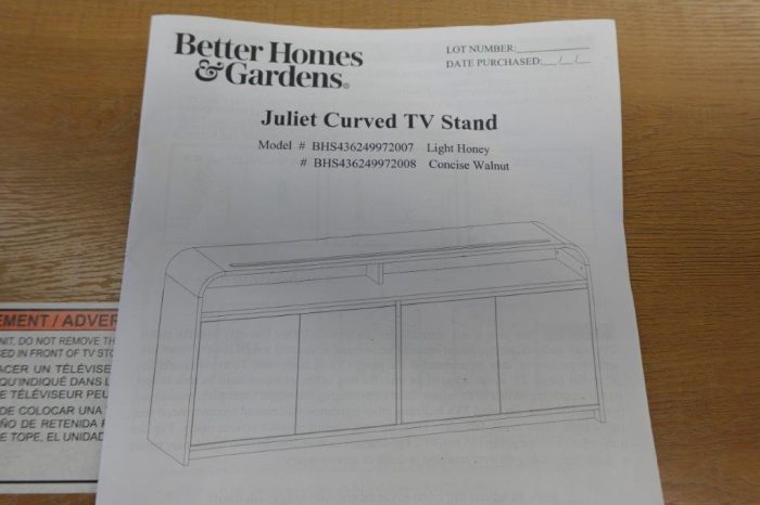 BH&G Curved Entertainment Center TV Stand - Image 9