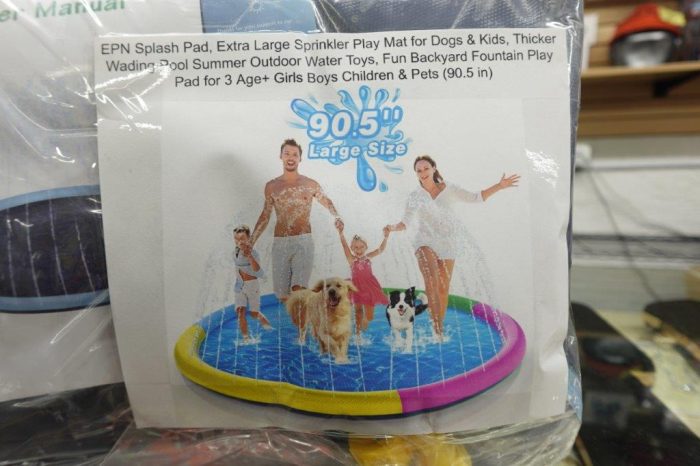 Extra Large Water Sprinkler Play Mat for Pets / Kids - Image 3