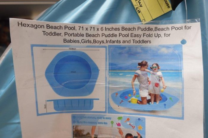 Toddlers Portable Hexagon Beach Water Pool - Image 4