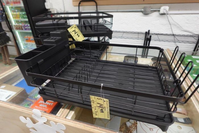 Steel Drying Dish Rack Drainer for Kitchen Counter - Image 2