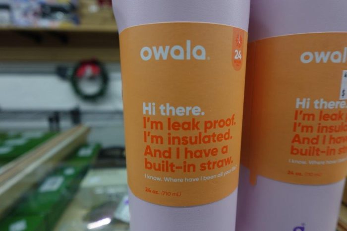 24 oz Pink Owala FreeSip Water Bottle - Image 3