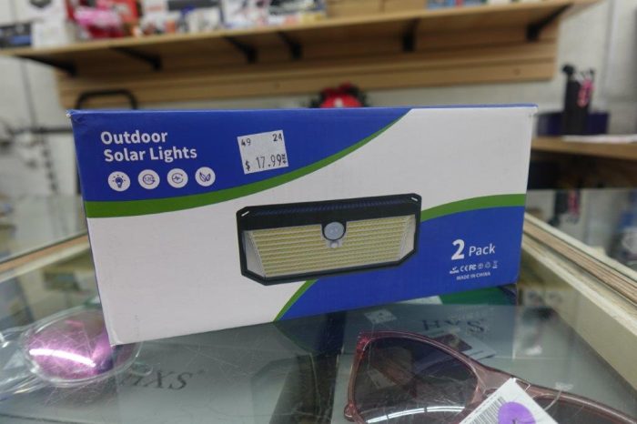 2 Pk Solar Power Outdoor Motion Sensor LED Lights - Image 2