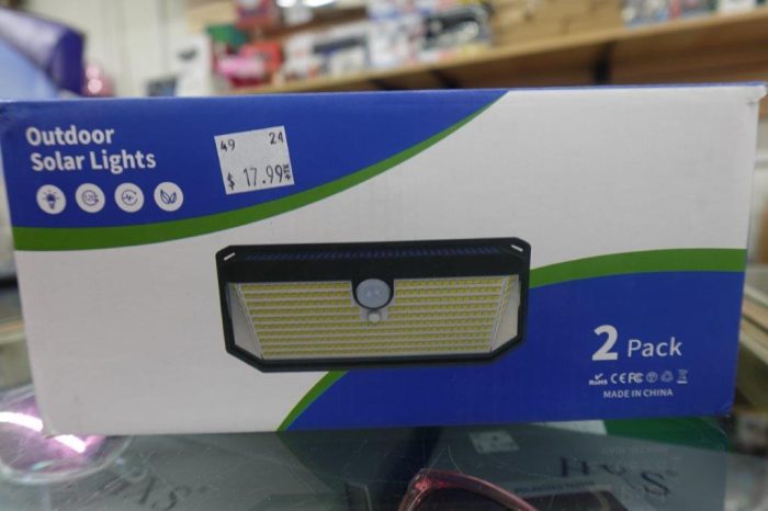 2 Pk Solar Power Outdoor Motion Sensor LED Lights - Image 3