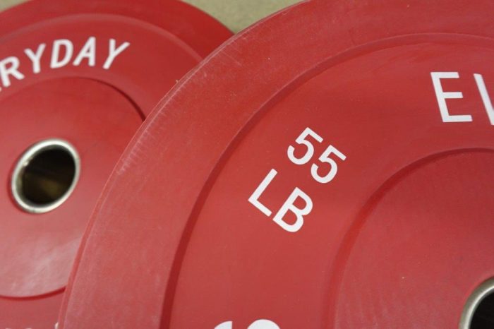 55lb BalanceFrom Olympic Bumper Plate Weight - Image 4