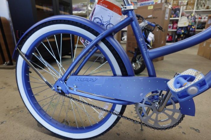 24" Huffy Women's Beach Cruiser Bike in Periwinkle - Image 6