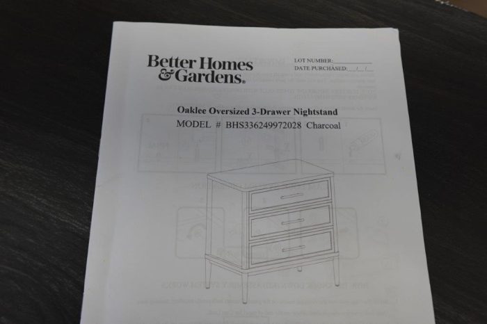 BH&G 3 Drawer Oaklee Nightstand with USB - Image 9