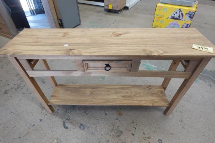 Solid Wood Farmhouse Entryway Table - Image 3