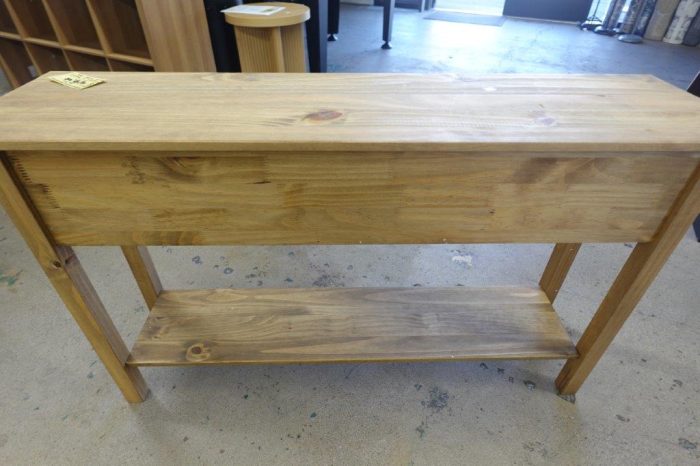 Solid Wood Farmhouse Entryway Table - Image 7