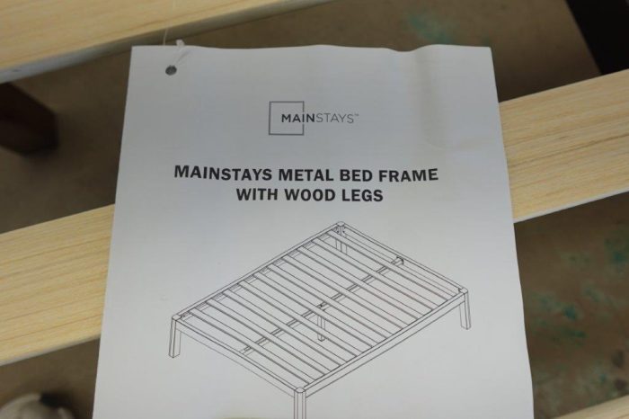 Full Size 14" Mainstays Metal Platform Bed Frame - Image 7