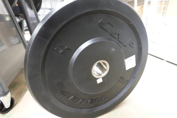 45 lb CAP Olympic Rubber Bumper Plate - Image 4