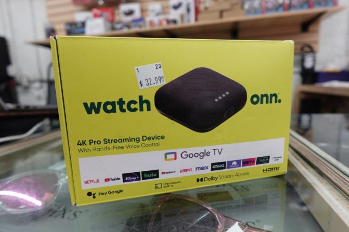 onn. 4K Dolby Streaming Media Player with Google TV - Image 2