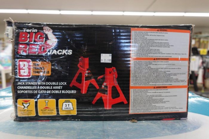 BIG RED Steel Double Locking Jack Stands - Image 4