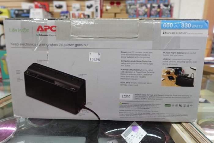 APC Battery Backup Power Supply & Surge Protector - Image 4