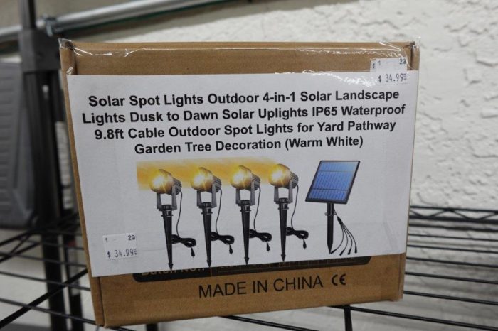 4-in-1 Outdoor Solar Spot Lights - Image 2