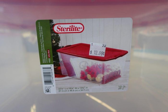 105 Quart Sterilite Plastic Storage Container With Lid - Image 6