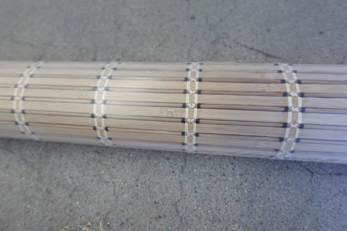 60" x 72" Bamboo Roll Up Window Shade - Image 3