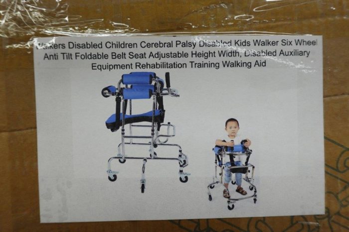 Kid's 6 Wheel Adjustable Walker / Rehabilitation Equipment - Image 3