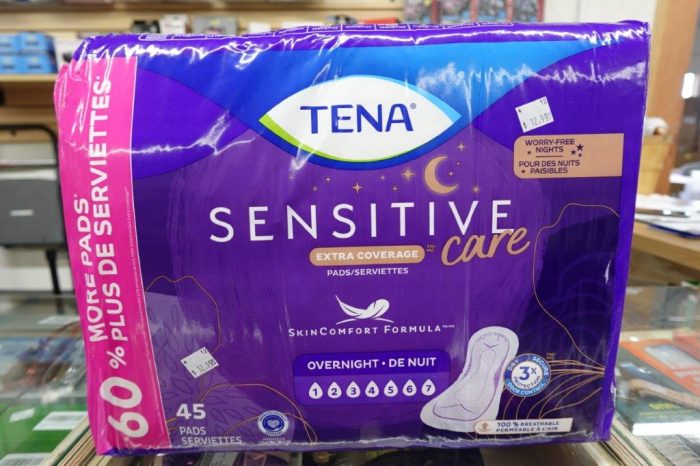 Women's TENA Overnight Incontinence / Postpartum Pads 45Ct - Image 3