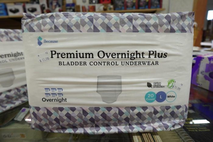 Large 38" - 50" Because Adult Overnight Incontinence Underwear / Pull Ups - Image 3