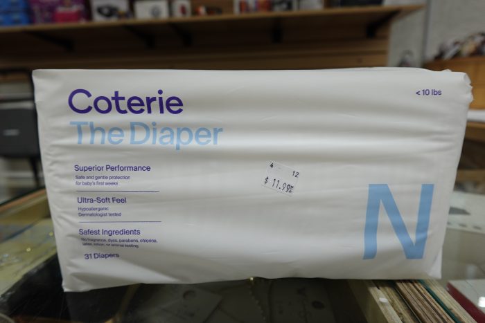 Newborn Size Coterie Hypoallergenic Baby Diapers 31 Count - Image 3