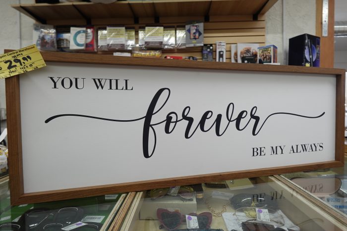 42" x15" GraceView You Will Forever Be My Always Wood Framed Wall Art - Image 2