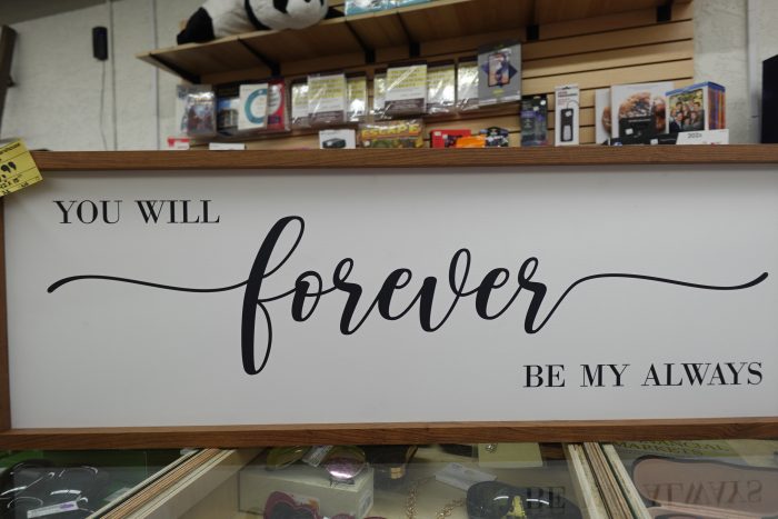 42" x15" GraceView You Will Forever Be My Always Wood Framed Wall Art - Image 3