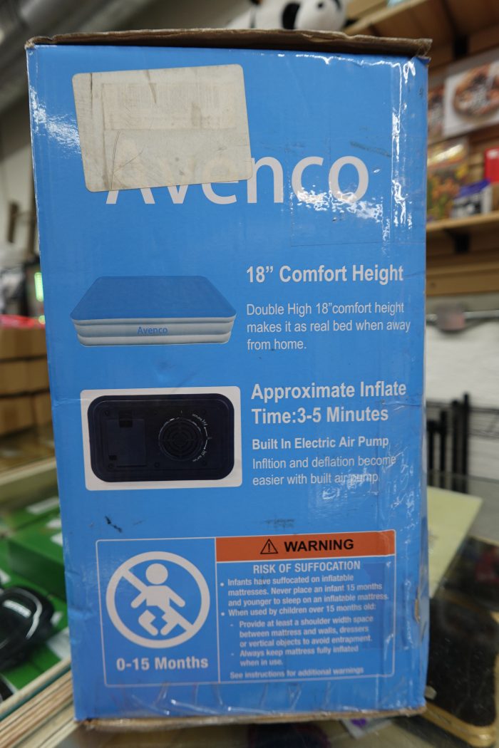 Queen Size 18" Avenco Air Mattress with Built-in Pump - Image 5
