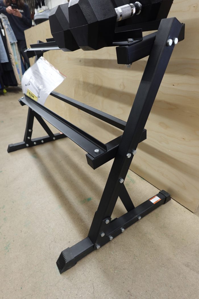 Fitvids 2 Tier Dumbbell / Weight Rack with 25LB Dumbbell Pair - Image 4