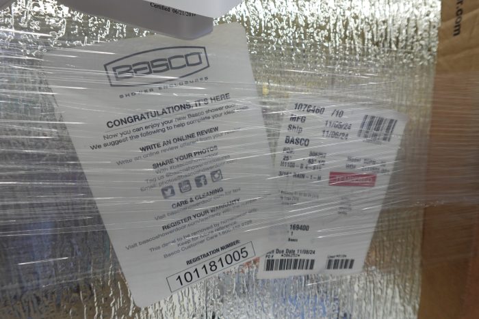 27.75" - 29.5" Basco Deluxe Glass Shower Door - Image 7