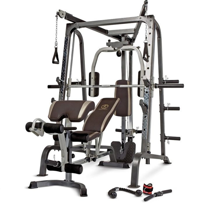 Marcy Pro Smith Cage Workout Machine Total Body Training Gym Exercise Rack