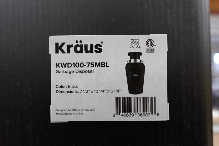 KRAUS WasteGuard 3/4 HP Garbage Disposal with Quick Connect - Image 5