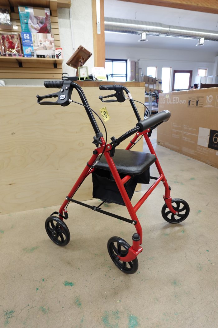 Drive Medical Foldable Rollator Walker with Seat - Image 2