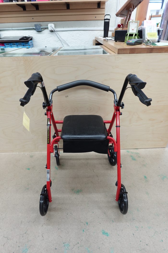 Drive Medical Foldable Rollator Walker with Seat - Image 3