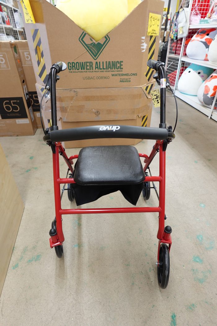 Drive Medical Foldable Rollator Walker with Seat - Image 5