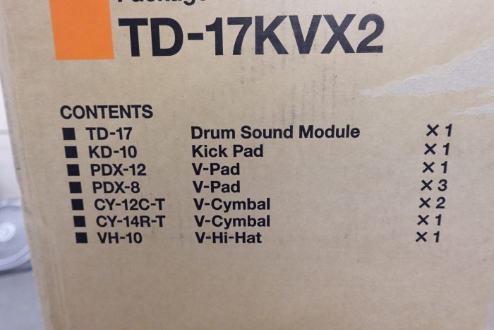 5 Pc Roland V TD-17KVX2 Quiet Electronic Drum Kit with 2 Crashes - Image 4