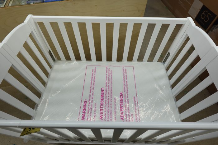 BRAND NEW 3 in 1 Dream On Me Portable Folding Stationary Side Baby Crib with Mattress - Image 7