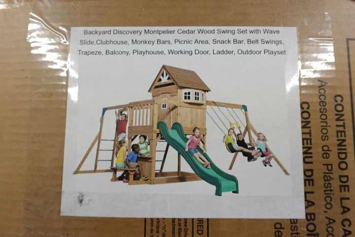Backyard Discovery Montpelier Cedar Wood Swing and Slide Playground Set - Image 7