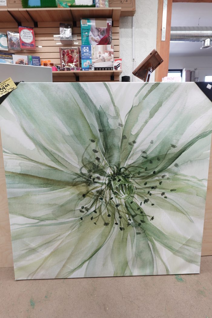 40″ x 40″ Wexford Home Sage Flower Canvas Wall Art - Image 3