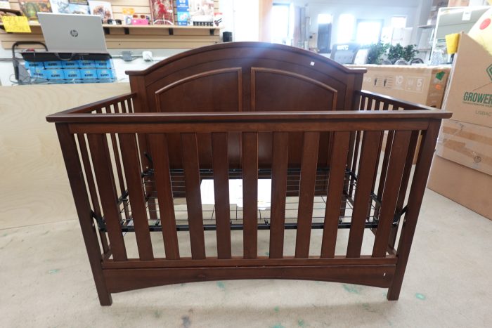 6-in-1 Delta Children Perry Convertible Baby Crib in Walnut Espresso - Image 3