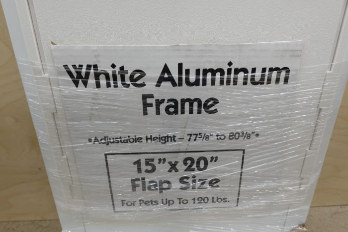 Ideal Pet Adjustable Height 77-5/8" to 80-3/8" Aluminum Pet Patio Door - Image 4