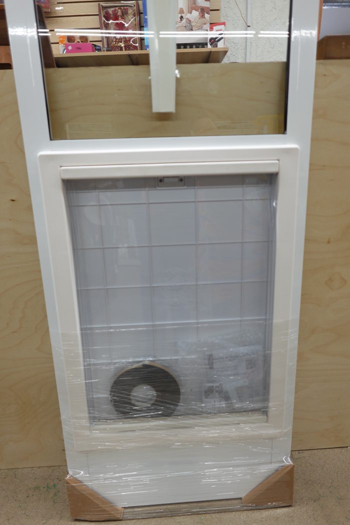 Ideal Pet Adjustable Height 77-5/8" to 80-3/8" Aluminum Pet Patio Door - Image 6