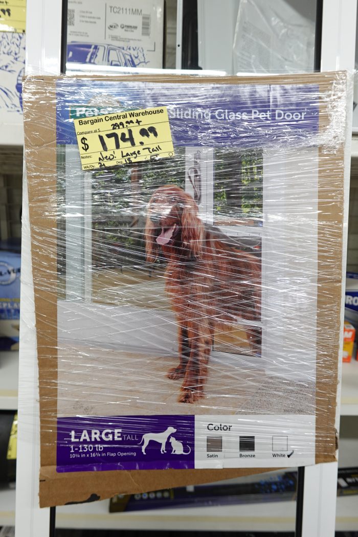 Large Tall PetSafe 91 7/16" to 96" Doggy Door for Sliding Glass Door - Image 4