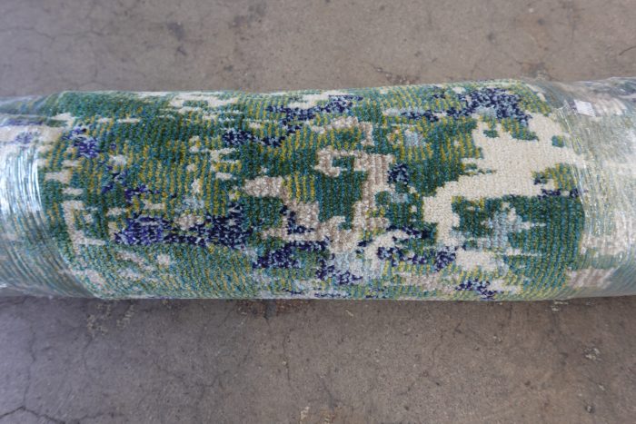 8' X 10' SAFAVIEH Madison Candelario Abstract Green / Turquoise Area Rug - Image 3