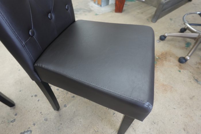 Set of 2 Alden Design Parson Faux Leather Dining Chairs - Image 5