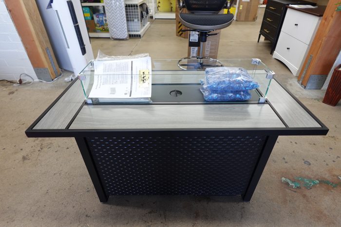 45" Walsunny 50,000 BTU Propane Steel Fire Pit Table with Removable Lid - Image 3