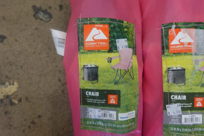Ozark Trail Basic Folding Quad Camping Chair with Cup Holder - Image 3