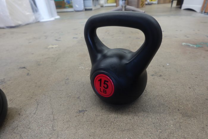 3 Pc BalanceFrom Wide Grip Kettlebell Weight Set 10lb, 15lb, 20lb - Image 4