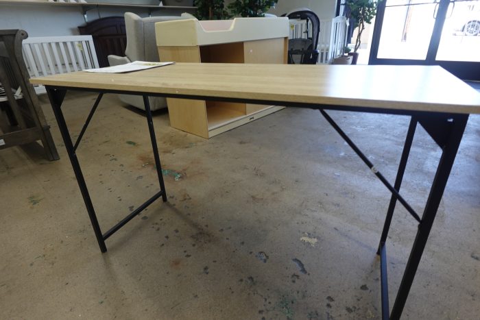 47" Lacoo Small Modern Computer / Office Desk in Oak - Image 6
