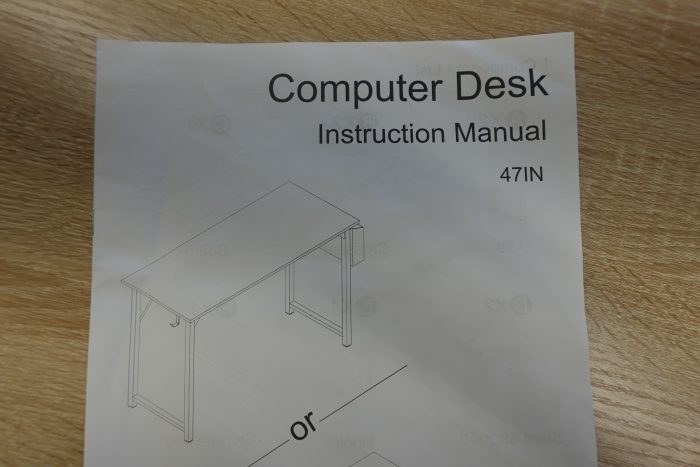 47" Lacoo Small Modern Computer / Office Desk in Oak - Image 7